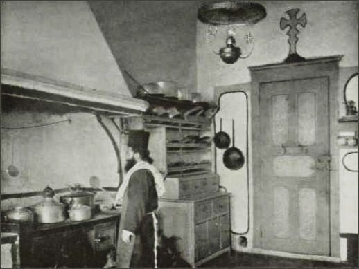 Vatopedi - kitchen of the guesthouse