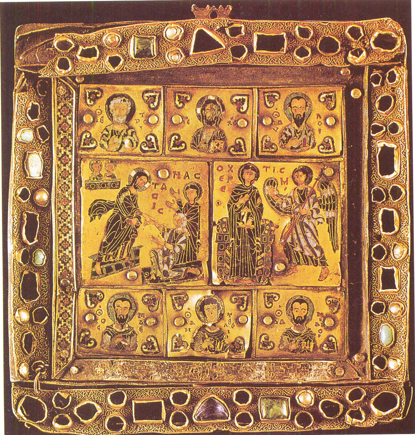 Εσμαλτωμένη εικόνα - εγκόλπιο από την Ι. Μονή Σεμοκμέδι (Γεωργία, 10ος αι.). Μουσείο Τέχνης της Γεωργίας, Τιφλίδα.
