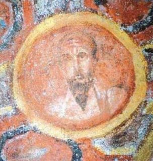 The 4th-century portrait was found in the catacombs of St Thecla, not far from the Basilica of St Paul's Outside the Walls