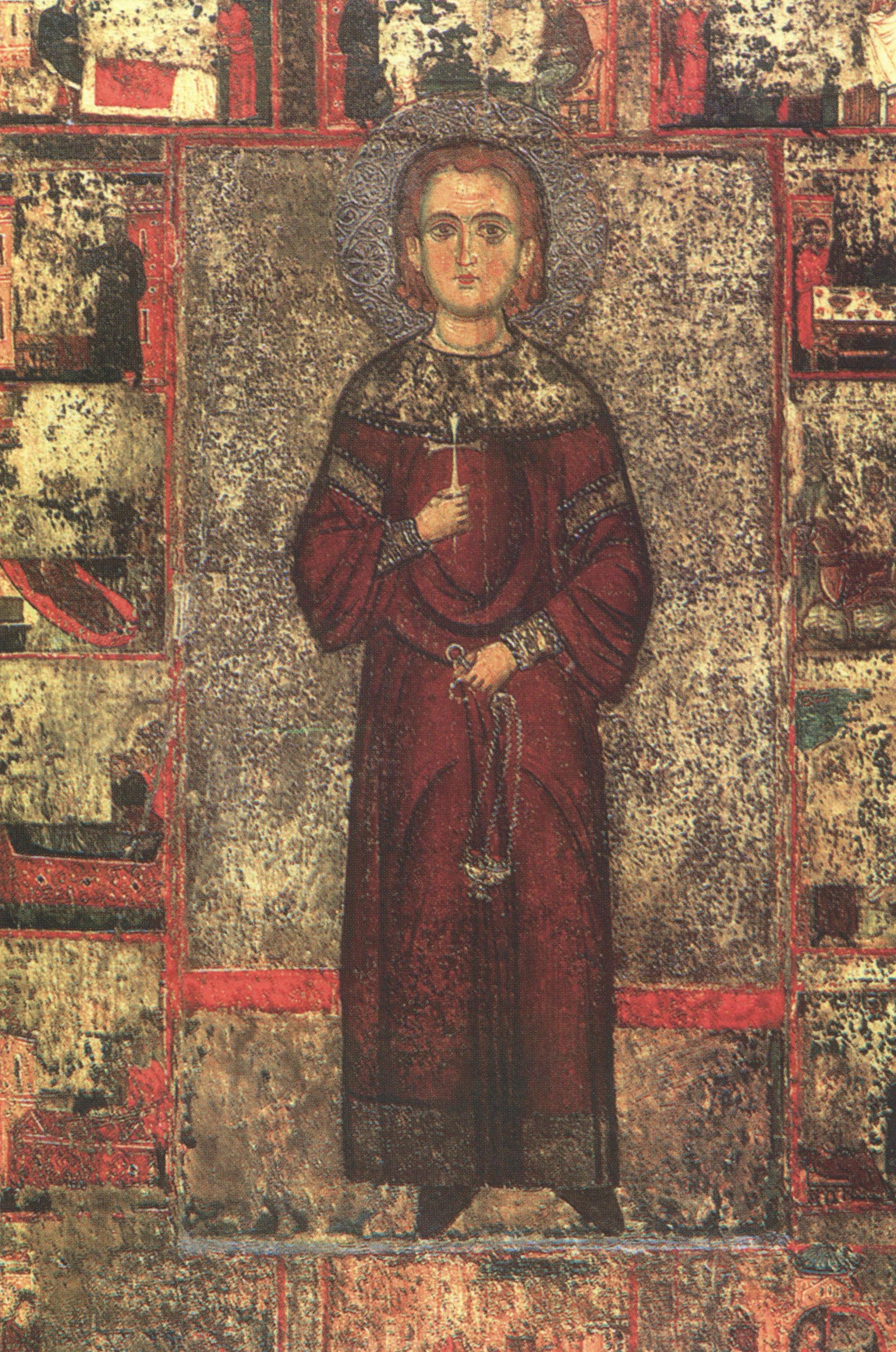 Ο Άγιος Ιωάννης ο Λαμπαδιστής (Φορητή Εικόνα 13ου αιώνα). 
