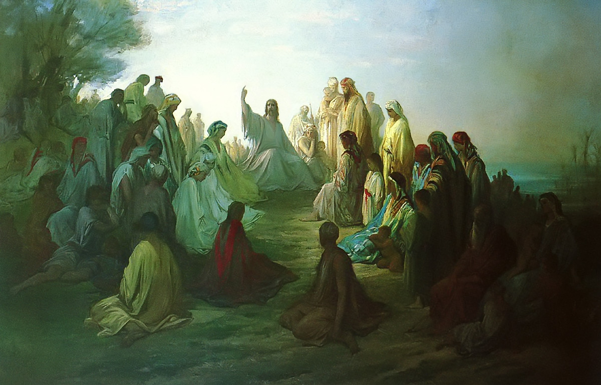 Jesus Preaching Sermon on the Mount Gustave Dore