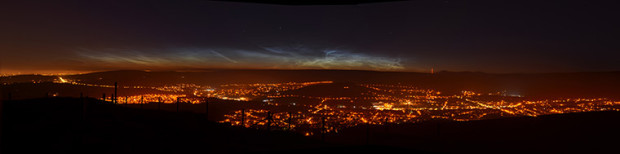 Full view of Noctilucent cloud