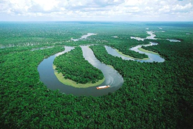 Ο Αμαζόνιος, ένας από τους μεγαλύτερους ποταμούς της Γης.