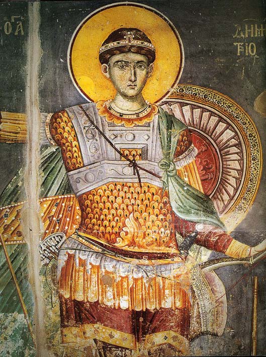 Άγιος Δημήτριος ο Μυροβλύτης - Μανουήλ Πανσέληνος, Πρωτάτο, περίπου 1290 μ.Χ.