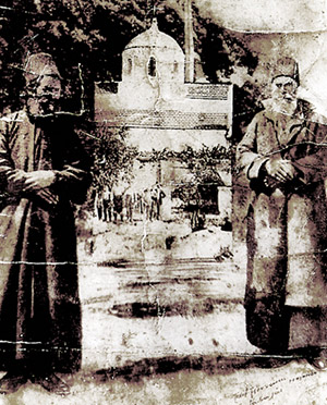 Ο Αγιος Ευμένιος (αριστερά) και ο Αγιος Παρθένιος (δεξια) σε ιστορική φωτογραφία-Φωτό: explorecrete.com