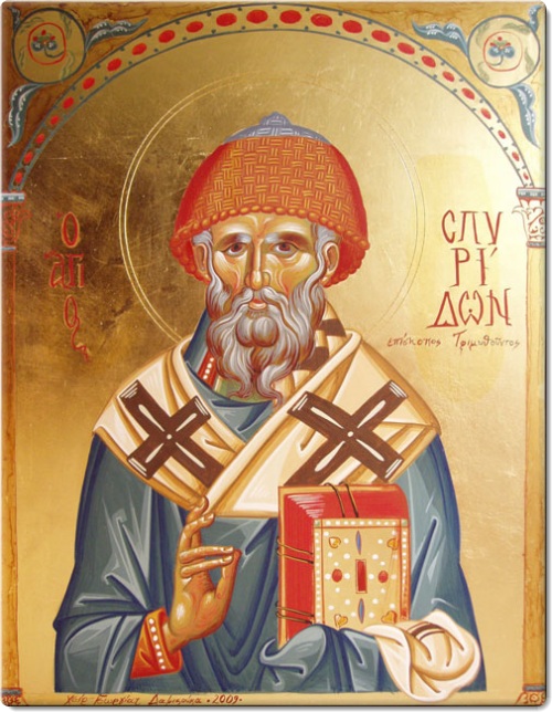 Άγιος Σπυρίδων ο Θαυματουργός, επίσκοπος Τριμυθούντος Κύπρου - Γεωργία Δαμικούκα© (http://www.tempera.gr)