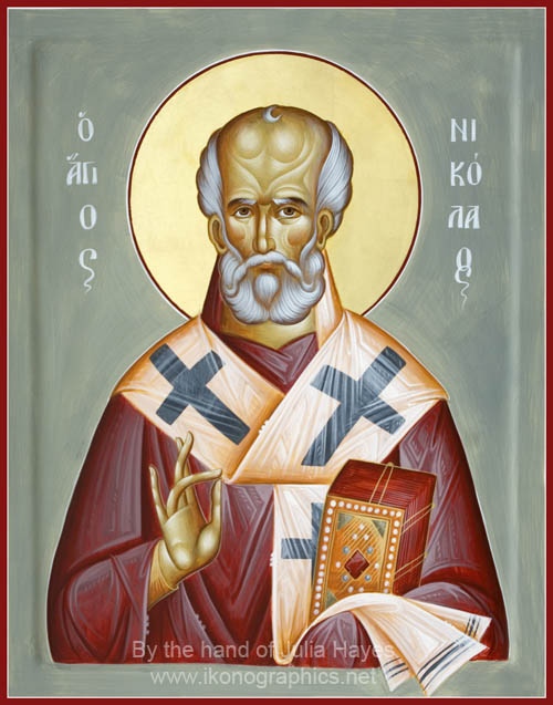 Άγιος Νικόλαος Αρχιεπίσκοπος Μύρων της Λυκίας - Julia Hayes© (www.ikonographics.net)