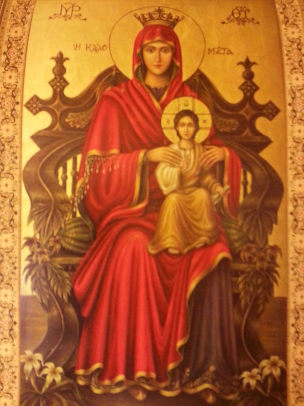 Παναγία  Καλομάτα  της Ιεράς Μονής Σεραφείμ του Σαρώφ και Αγίου Αυγουστίνου  Τρικόρφου)