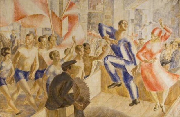 «Ο εορτασμός της Πρωτομαγιάς» του Κούζμα Πέτροφ-Βόντκιν.