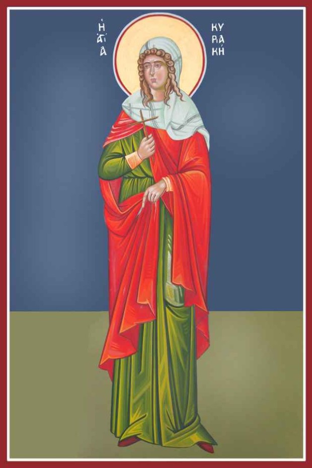 Αγία Κυριακή η Μεγαλομάρτυς - Καζακίδου Μαρία© (byzantineartkazakidou. blogspot.com)