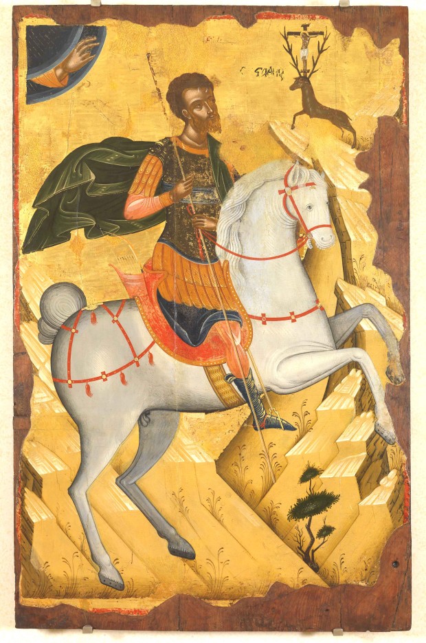 Άγιος Ευστάθιος - άγνωστος Κρητικός ζωγράφος, αρχές 16ου αιώνα μ.Χ.