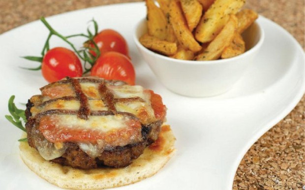pork-burger-with-sundried-tomatoes-mozzarella-and-anchovies