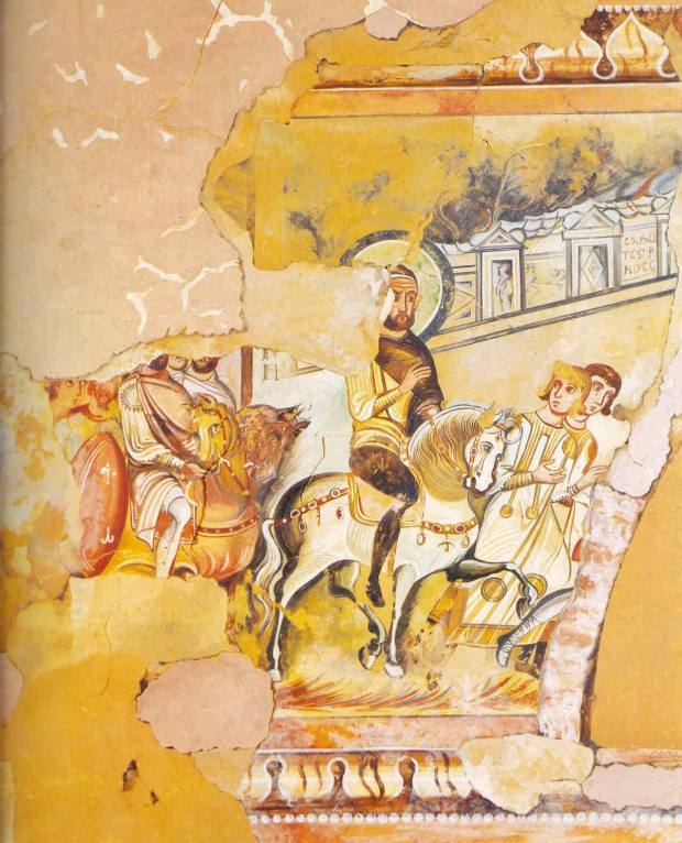  Χρονολογία: 7ος αιώνας  Υλικό: Νωπογραφία Δημιουργός: Άγνωστος Προέλευση: Θεσσαλονίκη, Άγιος Δημήτριος 