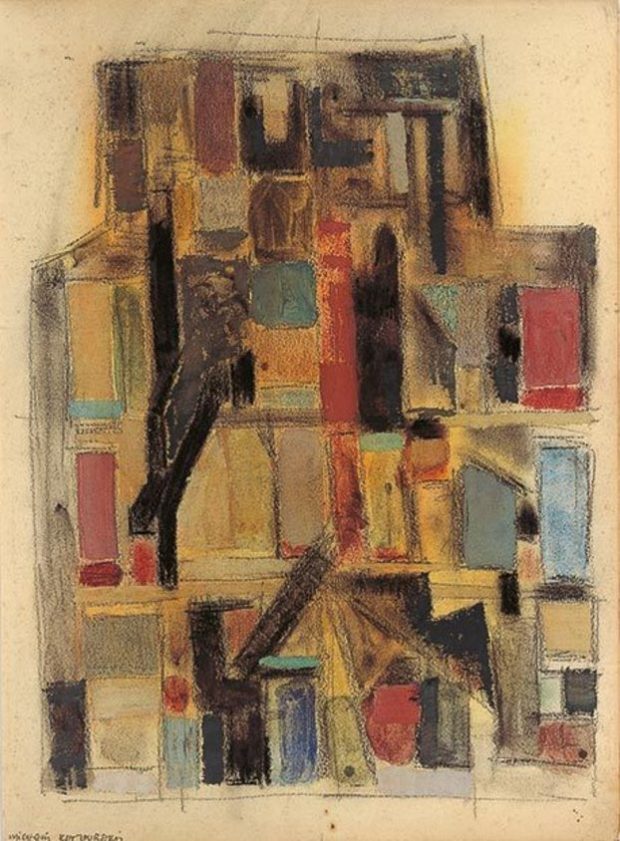 main_Paris_-1953-54.-Pencil_-pastel-_-tempera-on-paper_-31x23cm