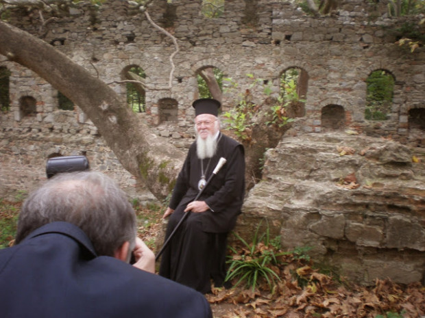 Ο Πατριάρχης στην Φανερωμένη Κυζίκου τον Οκτώβριο του 2014