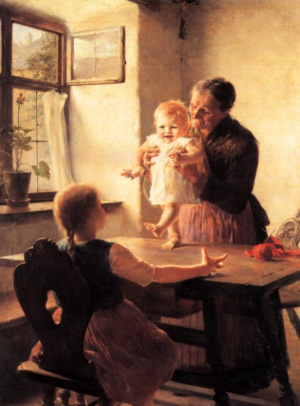 Γεώργιος Ιακωβίδης, «Τα Πρώτα Βήματα» (ζωγραφικός πίνακας, 1893)