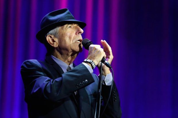 LONDON, ENGLAND - SEPTEMBER 15:  Leonard Cohen performs live on stage at O2 Arena on September 15, 2013 in London, England.  (Photo by Simone Joyner/Redferns via Getty Images)